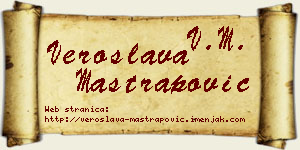 Veroslava Maštrapović vizit kartica